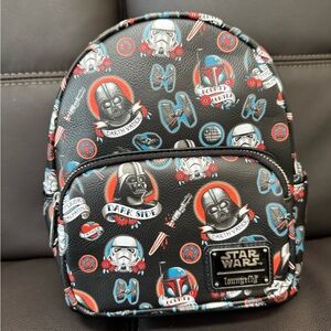 Star Wars AOP Darkside Tattoo Loungefly Mini Backpack